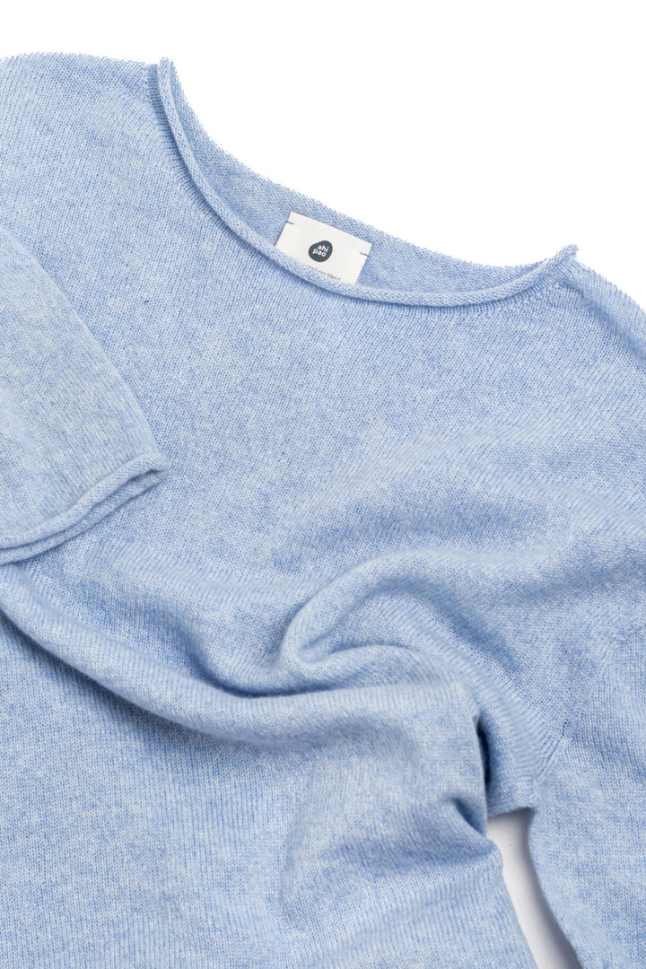 Cashmere t shirt - #colour_atollo-blue